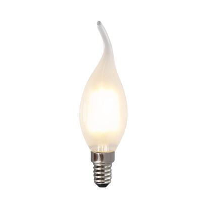 Dimmbare E14 LED Spitze kerze, 3w, weiß Glas, 2700k
