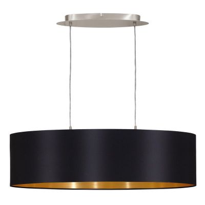 Goldene moderne Pendelleuchte Stoff, Terme