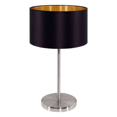 Goldene moderne Tischleuchte Stoff, Terme, mit Schalter