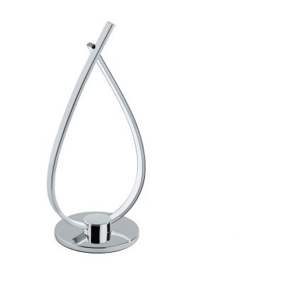Chrom moderne Tischleuchte Kunststoff, Therese, 14W, 3000K LED, mit Schalter