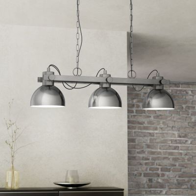 Chrom industrielle Pendelleuchte Metall, Elmira