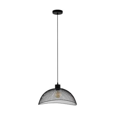 Schwarze industrielle Pendelleuchte Stahl, Ritish
