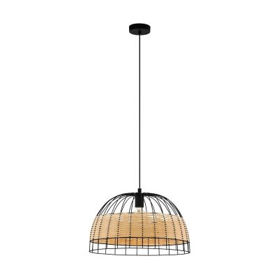 Rattan Pendelleuchte Braun, Guillaume