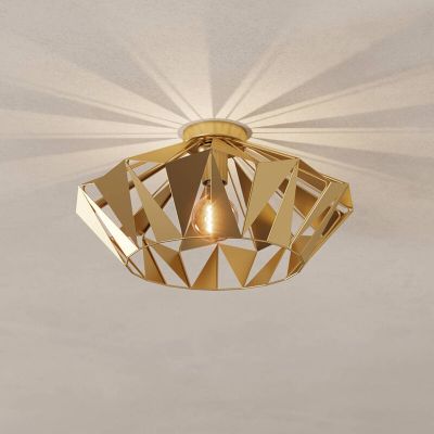 Goldene design Deckenlampe Stahl, Charmain