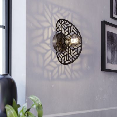 Bronze vintage Wandleuchte Stahl, Suraj