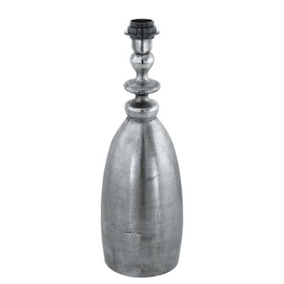 Nickel retro Tischleuchte Aluminium, Abdel, mit Schalter