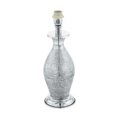 Chrom design Tischlampe ohne Schirm Metall, Abdel, mit Schalter