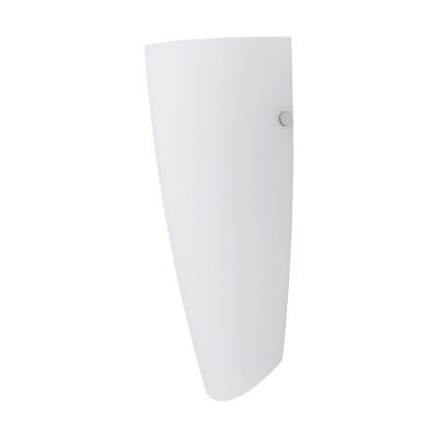 Nickel design Wandleuchte Glas, Emir