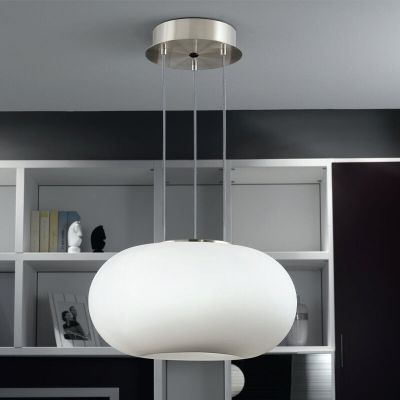 Nickel design Pendelleuchte Glas, Skyler