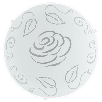 Weiße Deckenlampe Glas, Bada