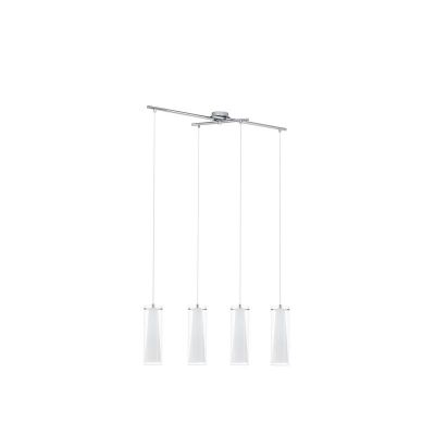 Chrom moderne Pendelleuchte Glas, Barceno