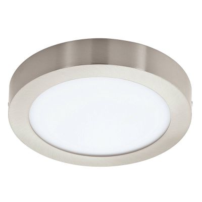 Nickel Smart Deckenleuchte Kunststoff, Geraldo, 16,5W, warm- bis kaltweiß einstellbare LED, IP44
