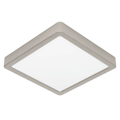 Nickel Deckenlampe Kunststoff, Geraldo, 17W, 3000K LED
