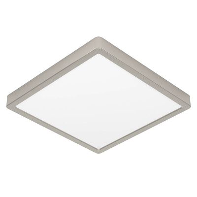 Nickel Deckenlampe Kunststoff, Geraldo, 20,5W, 3000K LED