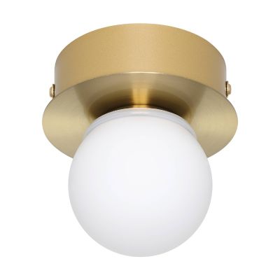 Goldene moderne Deckenleuchte Stahl, Escha, 3,3W, 3000K LED