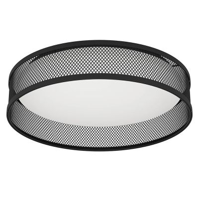 Schwarze Deckenlampe Stahl, Jolene, 20W, 3000K LED
