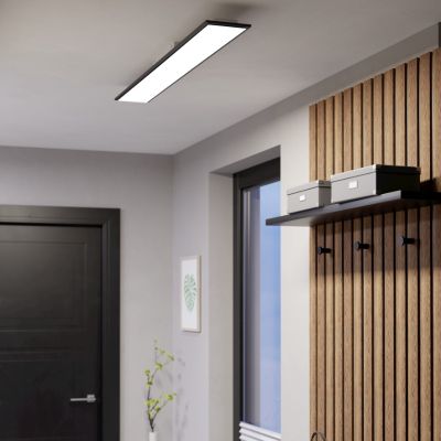 Schwarze design Smart Deckenleuchte Kunststoff, Muhsin, 28W, RGBW LED