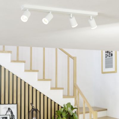 Weiße moderne Smart Deckenleuchte Aluminium, Mayke, 3,7W, RGBW LED