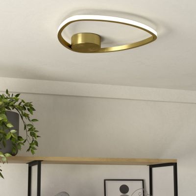 Goldene design Deckenleuchte Aluminium, Minouche, 9,7W, White Switch LED