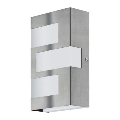 Silberne moderne Außenleuchte Kunststoff, Maegan, 3W, 3000K LED, IP44