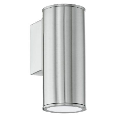 Silberne moderne Außenleuchte Edelstahl, Marlies, IP44