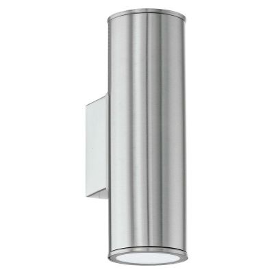 Silberne moderne Außenleuchte Edelstahl, Marlies, IP44