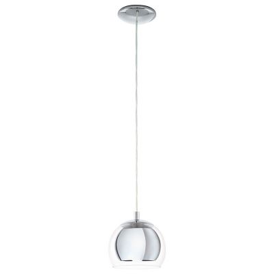 Chrom design Pendelleuchte Glas, Iroma