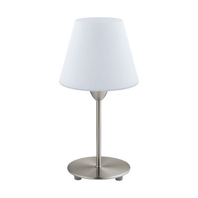 Nickel moderne Tischleuchte Glas, Asiye, mit Schalter