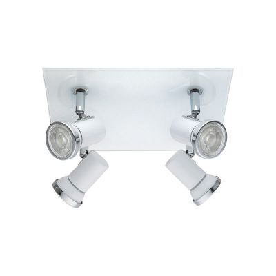 Chrom Deckenstrahler Glas, Jasmijn, IP44