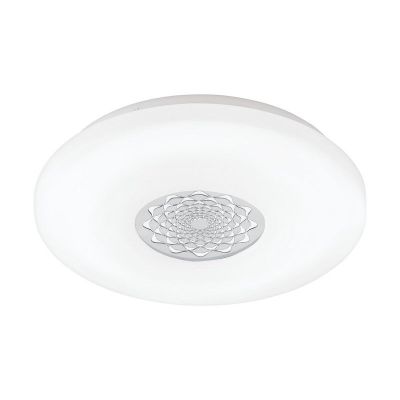 Weiße moderne Deckenleuchte Kunststoff, Carmela, 24W, 3000K LED