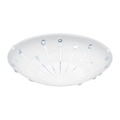 Weiße Deckenleuchte Glas, Bennet, 11W, 3000K LED