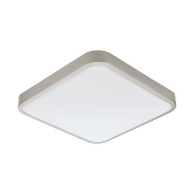 Nickel Wandleuchte Kunststoff, Beyza, 16W, 3000K LED, IP44