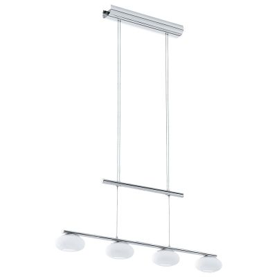 Chrom moderne Pendelleuchte Stahl, Frederico, 4W, 3000K LED