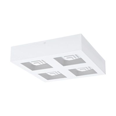 Weiße moderne Deckenlampe Stahl, Olger, 6W, 3000K LED