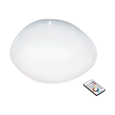 Weiße Deckenlampe Stahl, Tyrell, 34W, in Lichtfarbe einstellbare LED