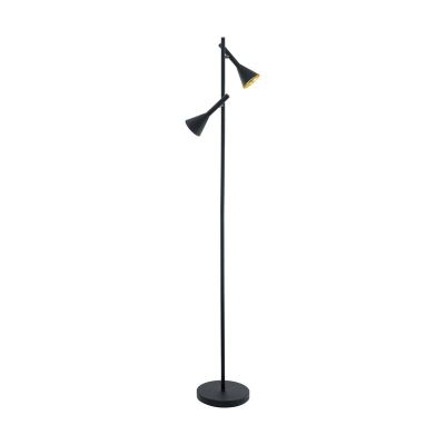 Goldene Stehlampe Stahl, Marielle, mit Schalter