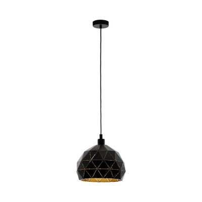Schwarze moderne Pendelleuchte Stahl, Silva
