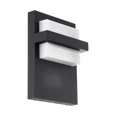 Anthrazit moderne Außenleuchte Aluminium, Nicol, 10W, 3000K LED, IP44