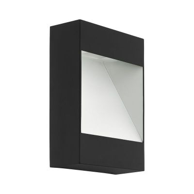 Anthrazit moderne Außenleuchte Aluminium, Elvi, 10W, 3000K LED, IP44