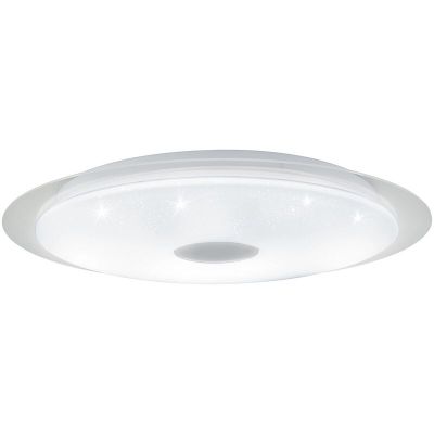 Transparente moderne Deckenlampe Kunststoff, Jouri, 36W, in Lichtfarbe einstellbare LED