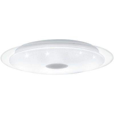 Transparente Deckenlampe Stahl, Dunya, 36W, in Lichtfarbe einstellbare LED