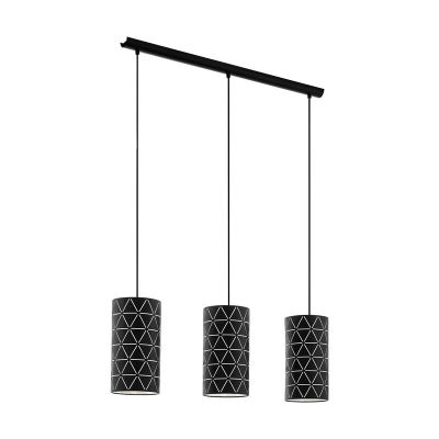 Schwarze moderne Pendelleuchte Stahl, Simona
