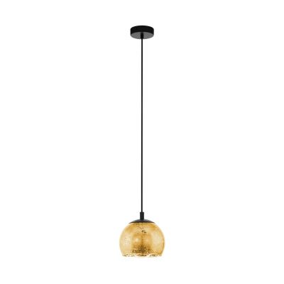 Goldene design Pendelleuchte Glas, Gaston