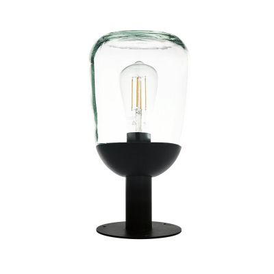 Schwarze moderne Außenleuchte Aluminium, Kerwin, IP44