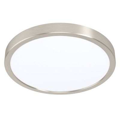 Nickel Smart Deckenleuchte Kunststoff, Geraldo, 19,5W, warm- bis kaltweiß einstellbare LED, IP44