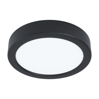 Schwarze Deckenleuchte Stahl, Pascale, 10W, 4000K LED