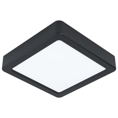 Schwarze Deckenleuchte Stahl, Pascale, 10W, 3000K LED
