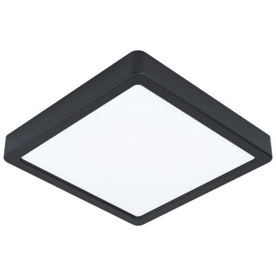 Schwarze Deckenleuchte Stahl, Pascale, 16W, 3000K LED