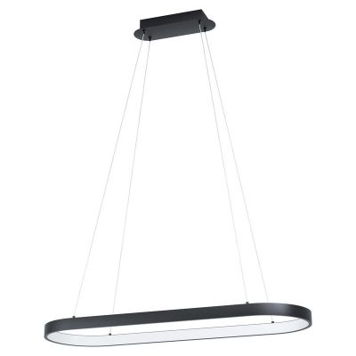 Schwarze moderne Pendelleuchte Kunststoff, Maira, 30W, 3000K LED