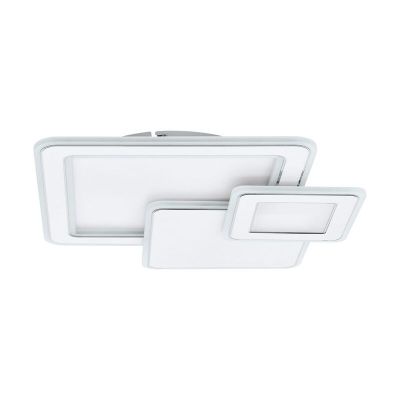 Chrom moderne Deckenlampe Stahl, Everdina, 12W, in Lichtfarbe einstellbare LED